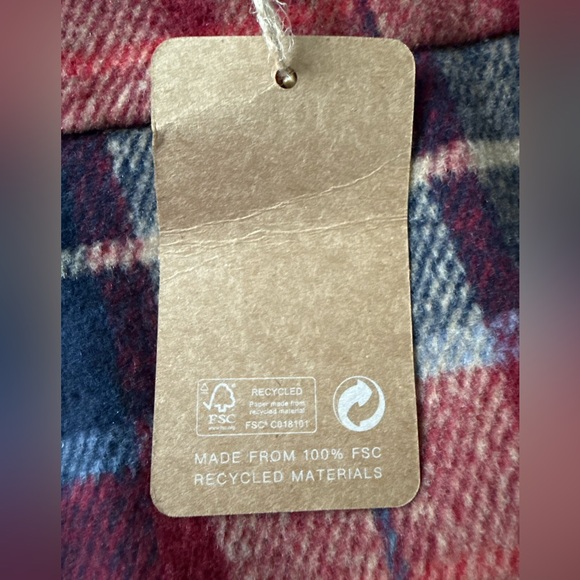 NWT RIHOAS Red Plaid Zipper Fly Tweed Flannel A-Line Mini Skirt - Picture 8 of 11